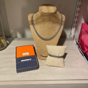 Keep Collective multi chain necklace and matching bracelet